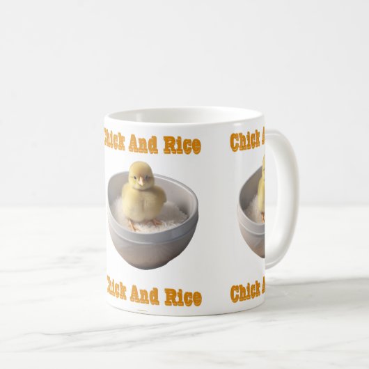 Mug Chick et riz (Devant droit)