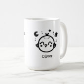 Mug Chick gai - Kawaii Bird Line Art" (Devant droit)