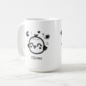 Mug Chick gai - Kawaii Bird Line Art" (Devant gauche)