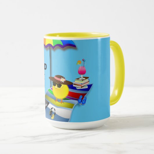 Mug Chick retraité (Devant droit)