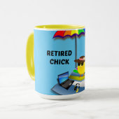Mug Chick retraité (Devant gauche)