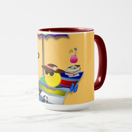 Mug Chick retraité (Devant droit)