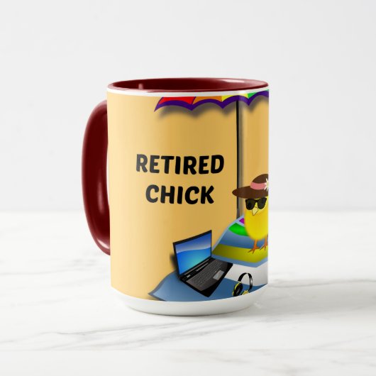 Mug Chick retraité (Devant gauche)