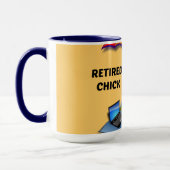 Mug Chick retraité à la plage (Gauche)