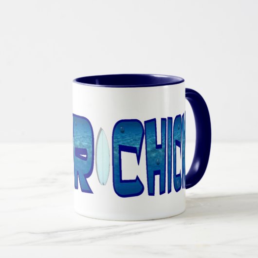 Mug Chick surfer (Devant droit)