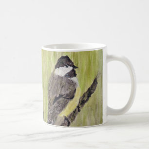 Mug Chickadee Bird - peinture acrylique.