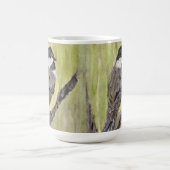 Mug Chickadee Bird - peinture acrylique. (Centre)
