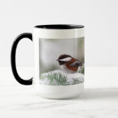 Mug Chickadee dans la neige (Gauche)