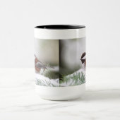 Mug Chickadee dans la neige (Centre)