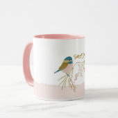 Mug Chickadee Sweet Dee Motif Floral Or rose (Devant gauche)