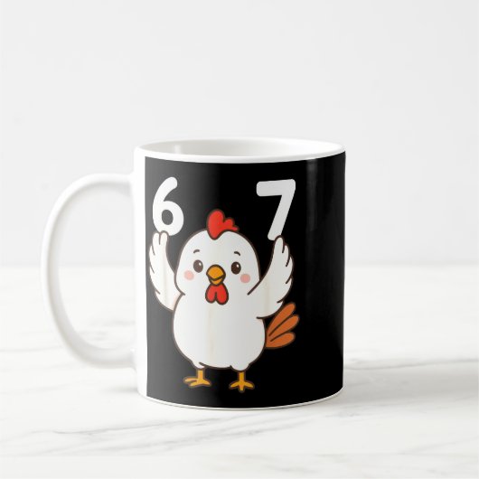Mug Chicken 67 Meme Six Seven Funny Gen Alpha  (Gauche)