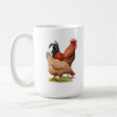 Mug Chicken And Rooster Art, Poultry, Farm Animals (Gauche)