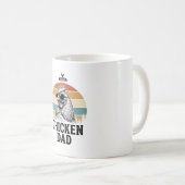 Mug Chicken Dad Vintage Sunset Funny Chicken Lover Shi (Devant droit)