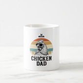 Mug Chicken Dad Vintage Sunset Funny Chicken Lover Shi (Centre)