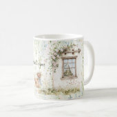 Mug Chicken Romantic House Window Floral (Devant droit)