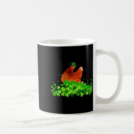 Mug Chicken St Patricks Day Chicken Lover Irish Shamro (Droite)