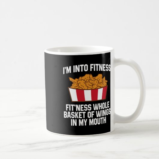 Mug Chicken Wings Quote Hot Wing Fast Food Funny Chick (Droite)