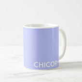 Mug Chicorée Nom de couleur bleu Fleur (Devant droit)