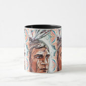 Mug Chieftan ancien et motif fractal (Centre)