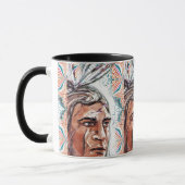 Mug Chieftan ancien et motif fractal (Gauche)