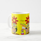 Mug Chien à âne mexicain Sombrero Musique jaune (Devant gauche)