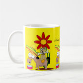 Mug Chien à âne mexicain Sombrero Musique jaune (Gauche)