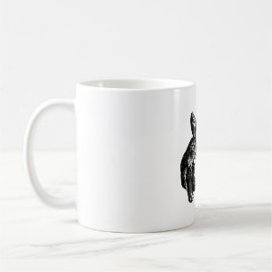 Mug Chien à baldaquin français dessin Musique blanche