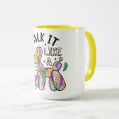 Mug Chien à ballets Mardi Gras (Devant droit)