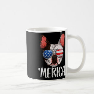 Mug Chien à chien français 4 juillet Drapeau américain