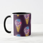 Mug Chien à crème glacée de néon (Gauche)