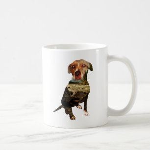 Mug chien à double exposition