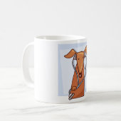 Mug Chien à écouter de la musique drôle casque Pup (Devant gauche)