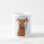 Mug Chien à écouter de la musique drôle casque Pup (Centre)