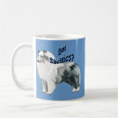 Mug Chien à feuilles bleues (Gauche)