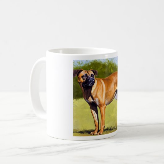 Mug Chien à fourrure noire (Devant gauche)