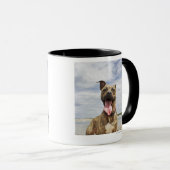 Mug chien à la plage (Devant droit)
