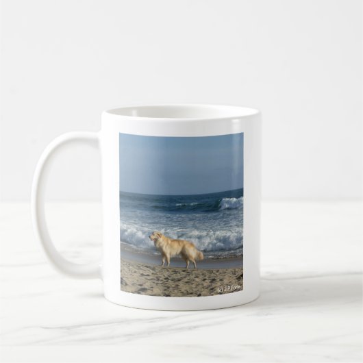 Mug Chien à la plage (Gauche)