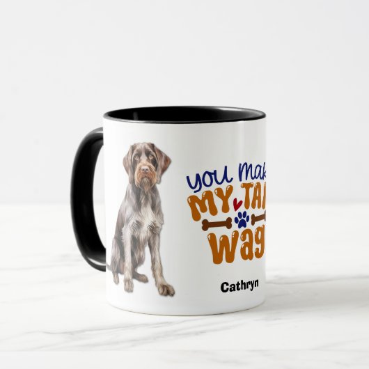 Mug Chien À poils durs allemand Pointer Vous Faites Mo (Devant gauche)