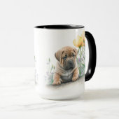 MUG CHIEN À POULET À COULEUR D'EAU ADORABLE TAN SHAR P (Devant droit)