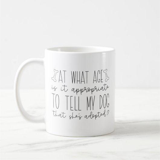 Mug Chien adopté (Gauche)