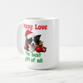 Mug Chien adorable de Noël (Devant gauche)