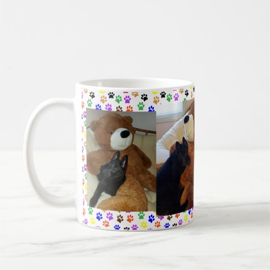Mug Chien allemand Chien et ours géant en peluche, ZKA (Gauche)
