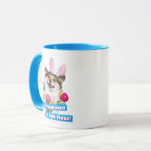 Mug Chien allongé sur des œufs de Pâques (Devant gauche)