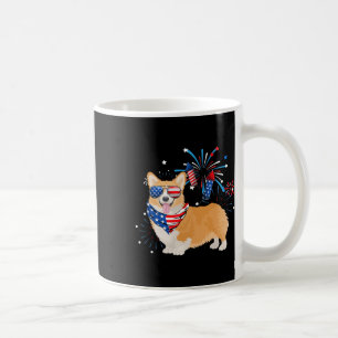 Mug Chien Américain Drapeau États-Unis 4 Juillet Homme
