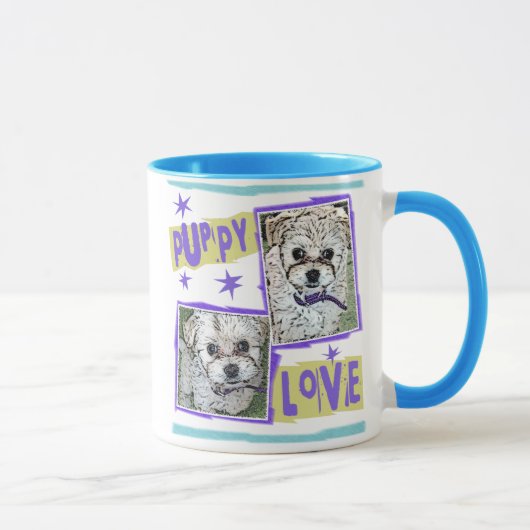 Mug CHIEN : Amour de chiot Multi-Poo (Droite)