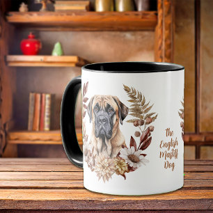 Mug Chien anglais Mastiff Automne Wreath