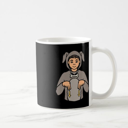 Mug Chien Animal ASL Geste Mains Sourde Perte d'auditi (Droite)