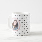 Mug Chien animal de compagnie Monogramme photo Emprein (Devant gauche)