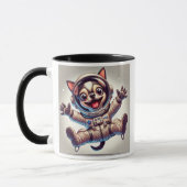 Mug Chien astronaute en mission spatiale. (Gauche)