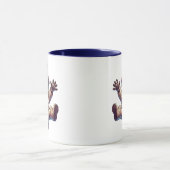 Mug Chien astronaute flottant dans l’espace. (Centre)